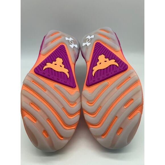 Under Armour Project Rock 7 White Vivid Magenta 30227600-101 Men's Size 10 - Picture 4 of 12